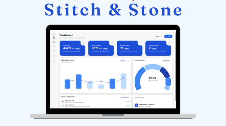 Neon Retro Stars Marketing Mockup Website Instagram Post